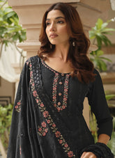 Angelic Looking Salwar Suit in Black